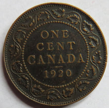 Load image into Gallery viewer, 1920 King George V Canada One Cent Coin
