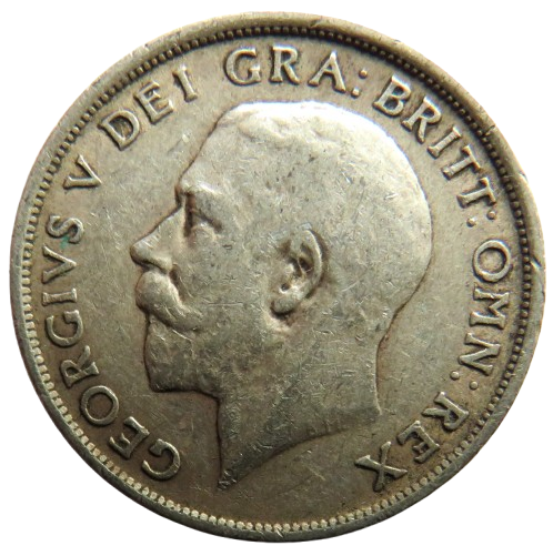 1918 King George V Silver Shilling Coin - Great Britain