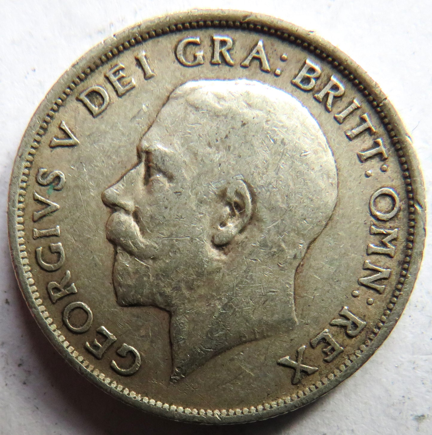 1918 King George V Silver Shilling Coin - Great Britain