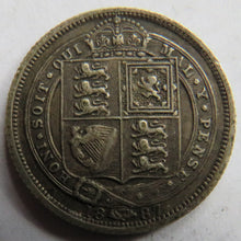 Load image into Gallery viewer, 1887 Queen Victoria Jubilee Head Silver Sixpence Coin
