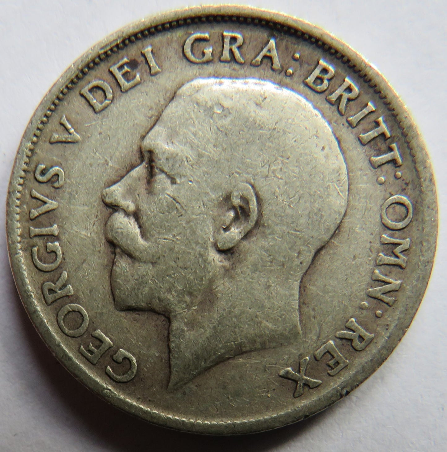 1918 King George V Silver Shilling Coin - Great Britain