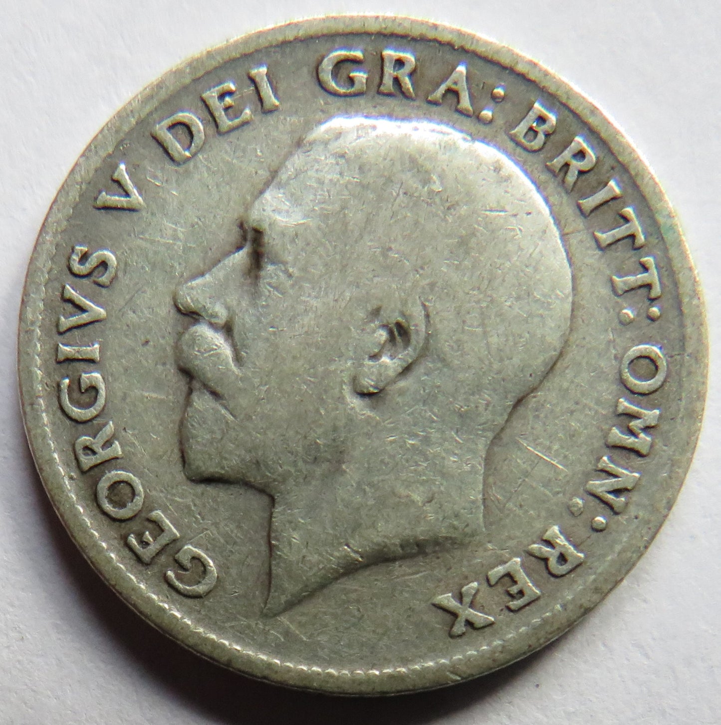 1911 King George V Silver Sixpence Coin - Great Britain