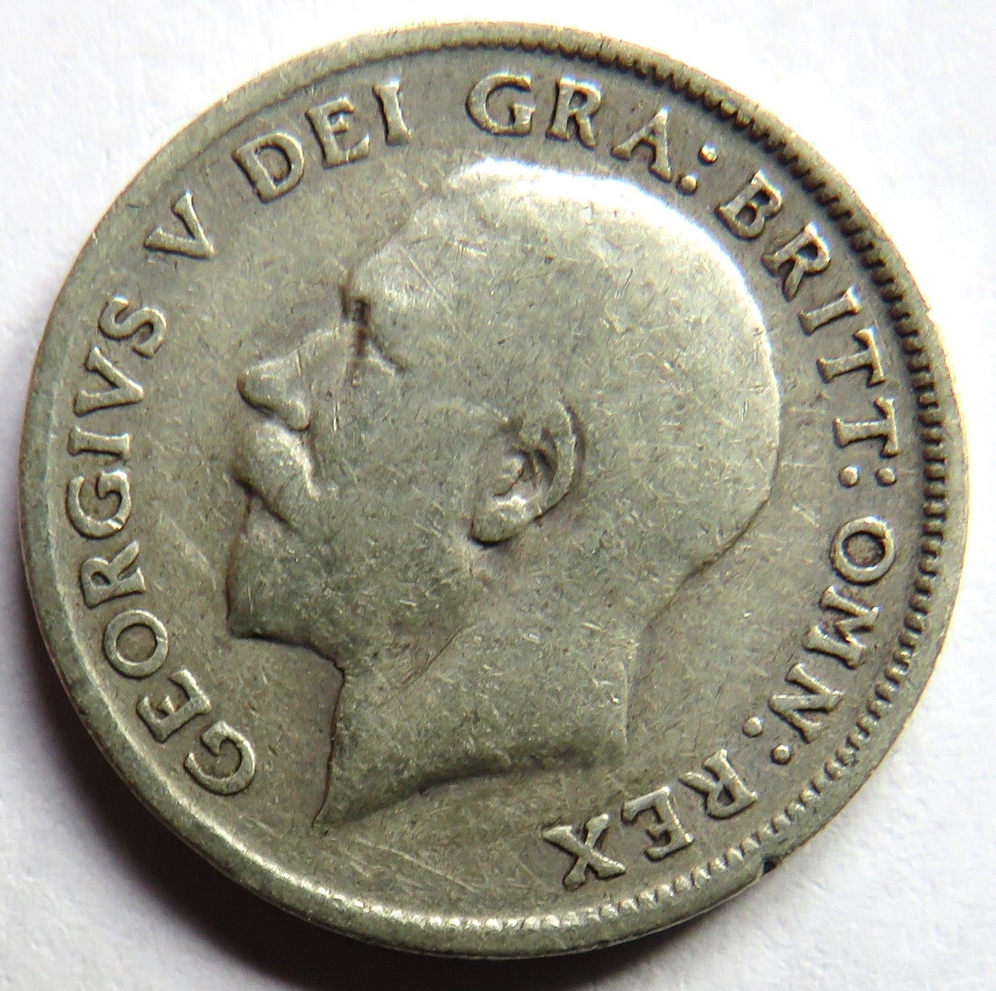1913 King George V Silver Sixpence Coin - Great Britain