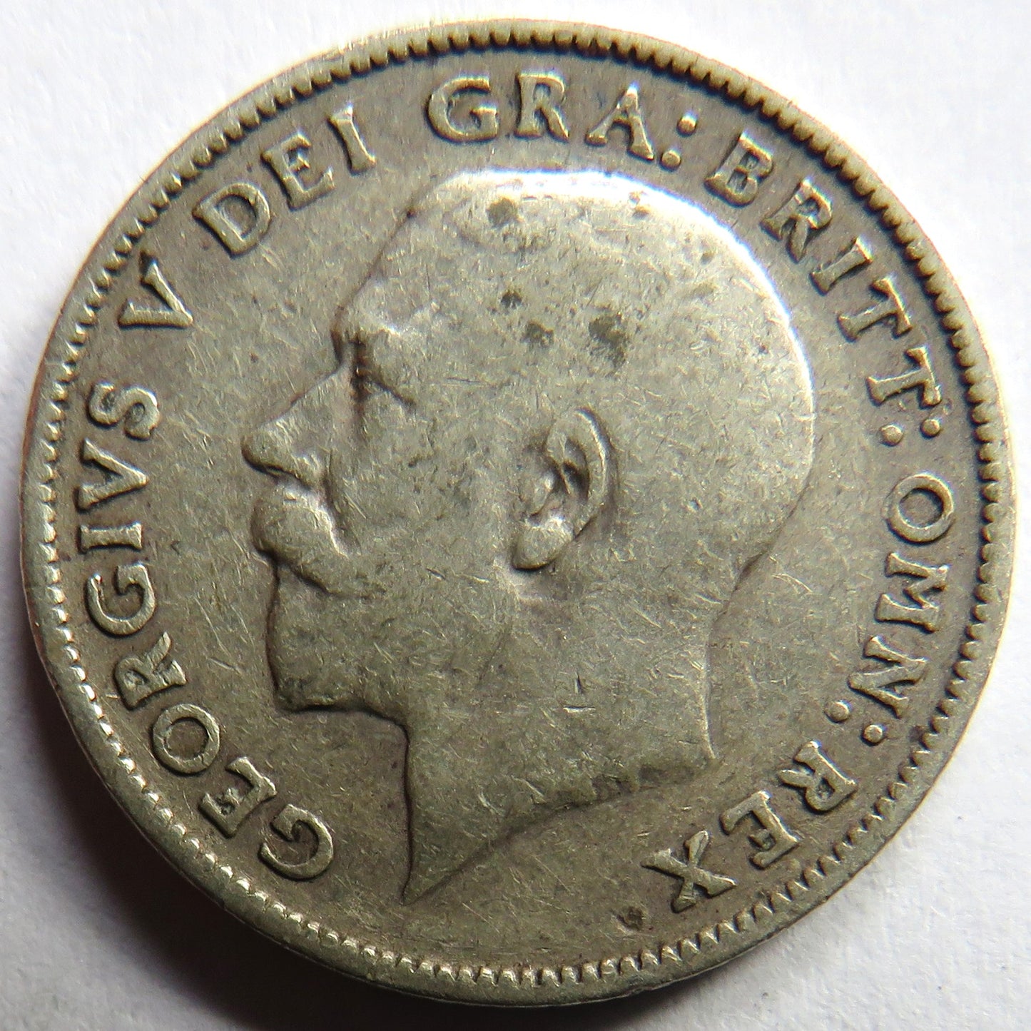 1915 King George V Silver Sixpence Coin - Great Britain