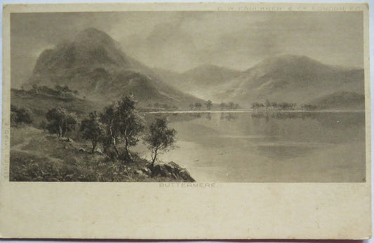 Vintage Postcard of Buttermere, C.W. Faulkner & Co. London