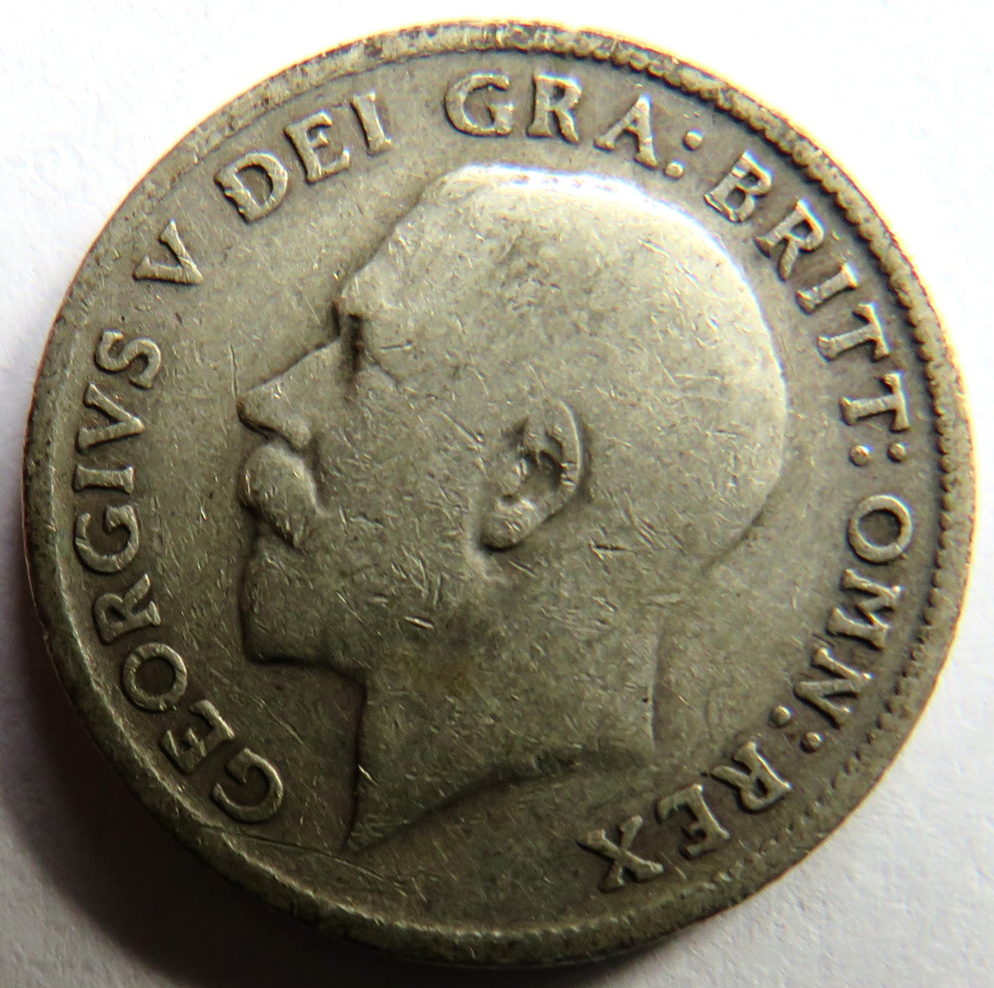1919 King George V Silver Sixpence Coin - Great Britain