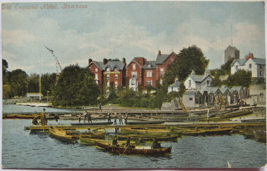 Vintage Postcard of The Old England Hotel, Bowness
