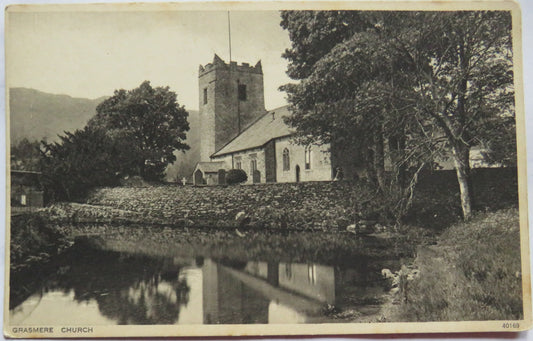 Vintage Postcard of Grasmere Church