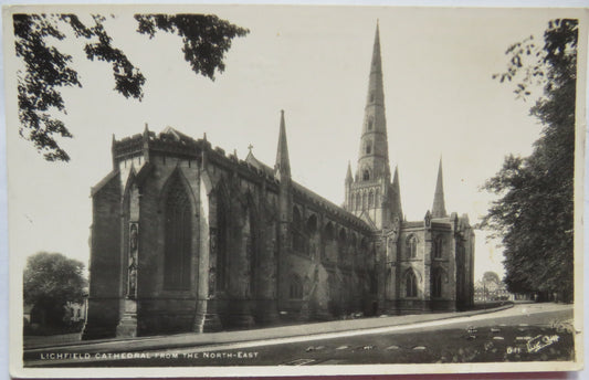 Vintage Postcard of Lichfield Cathedral from the North-East