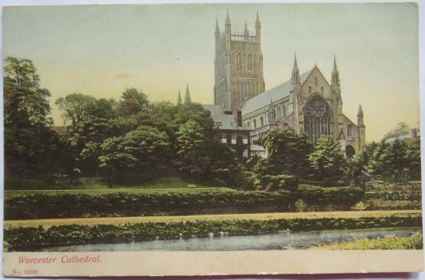 Vintage Postcard of Worcester Cathedral