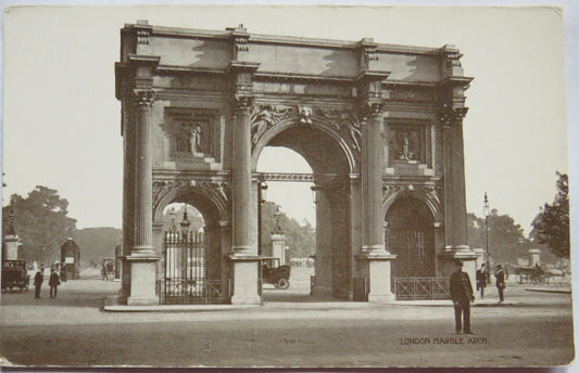 Vintage Postcard of London Marble Arch