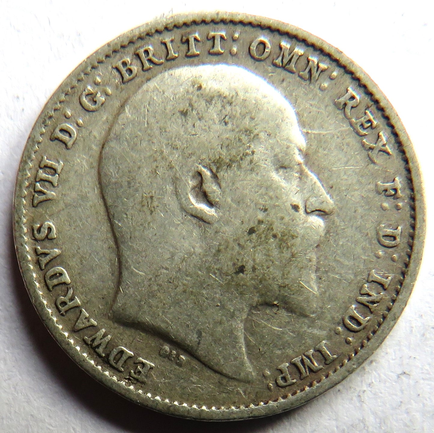 1910 King Edward VII Silver Threepence Coin - Great Britain