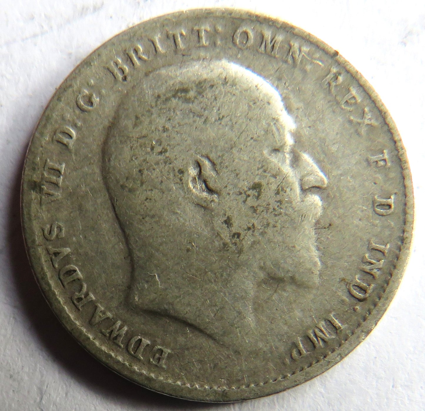 1908 King Edward VII Silver Threepence Coin - Great Britain
