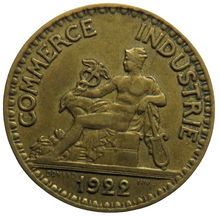 Load image into Gallery viewer, 1922 France 2 Francs Coin
