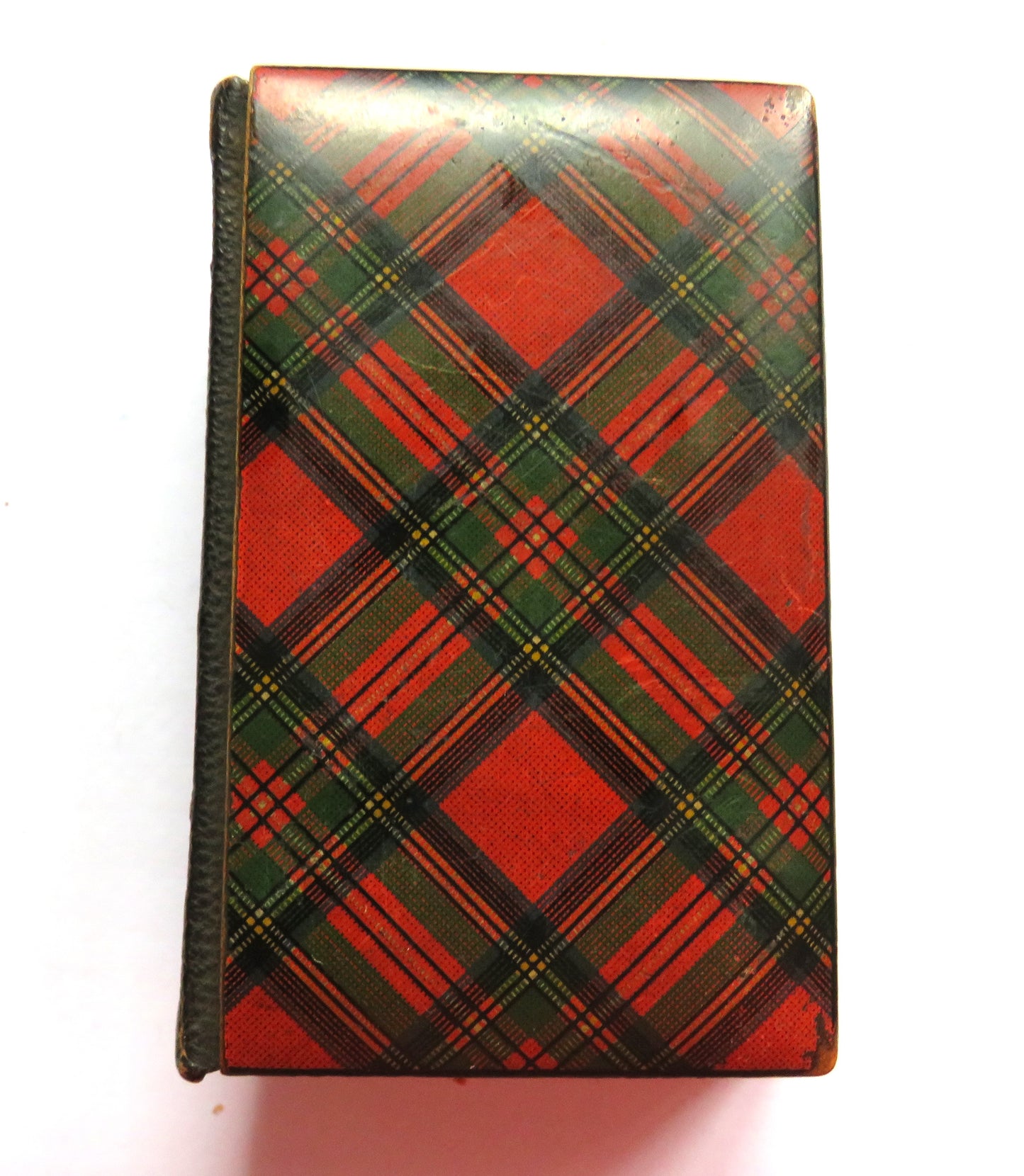 Antique Victorian Mauchline Tartan Ware "New Testament Bible"