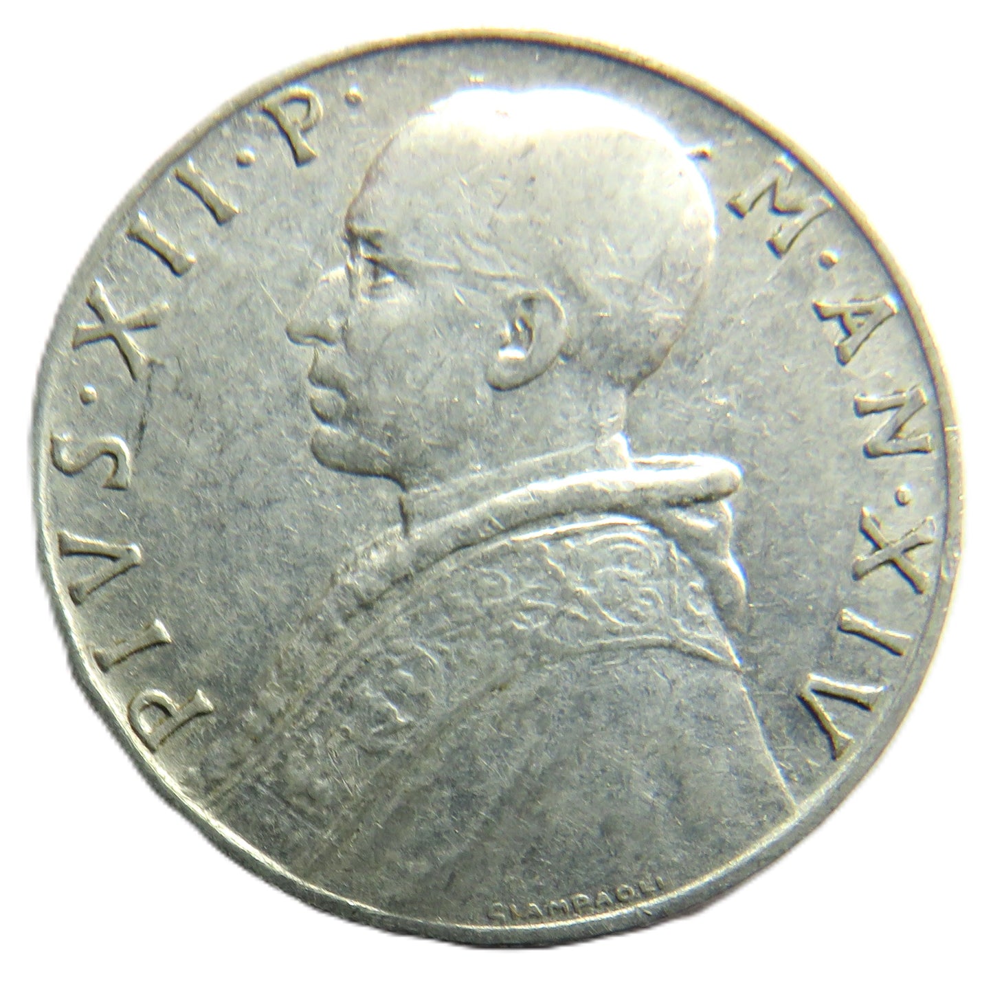 1952 Vatican City 10 Lire Coin