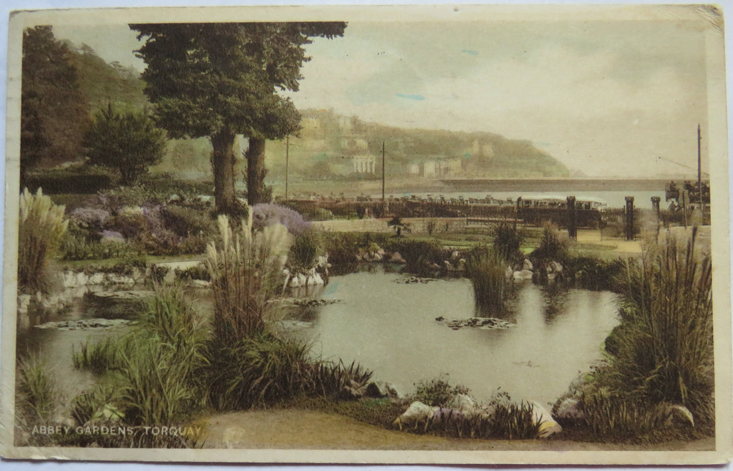 Vintage Postcard of Abbey Gardens, Torquay