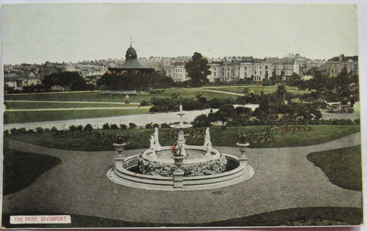 Vintage Postcard of The Park, Devonport