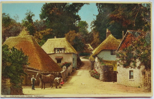 Vintage Postcard of Cockington Forge, Torquay