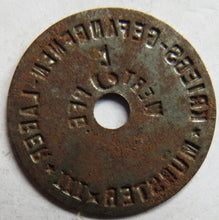 Load image into Gallery viewer, Kriegs-Gefangenen-Lager Munster III 5 Pfennig Token
