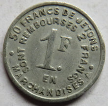 Load image into Gallery viewer, Vintage French Token 1 Franc - J.B. Dechaud St Etienne
