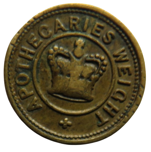 Apothecaries Weight Two Scruples Small Token – J.W.B Coins & Collectables