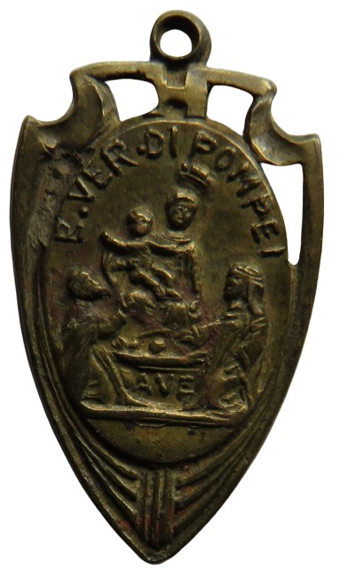 Antique Small Medal R.Ver.Di Pompei / Ricordo