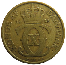 Load image into Gallery viewer, 1925 Denmark 2 Kroner Coin
