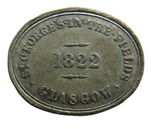 Load image into Gallery viewer, St George&#39;s-In-The-Fields Glasgow 1822 Church Communion Token
