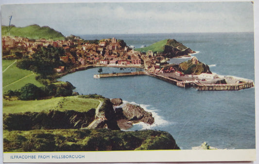 Vintage Postcard of Ilfracombe From Hillsborough, 1958