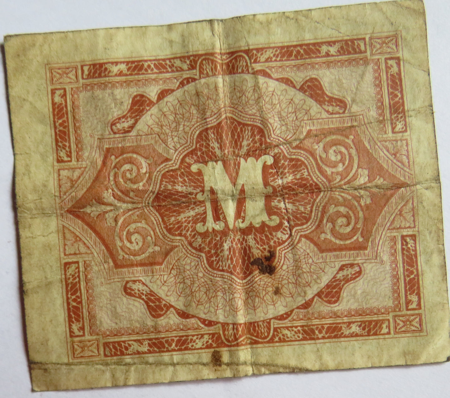 1944 Germany 1/2 Mark Banknote WWII Allied Military Issue
