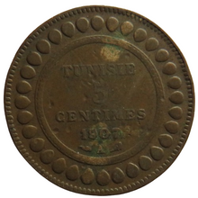 Load image into Gallery viewer, 1907-A Tunisia 5 Centimes Coin
