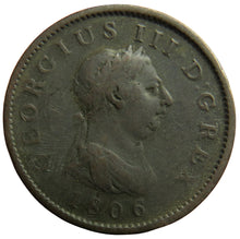 Load image into Gallery viewer, 1806 King George III One Penny Coin - Great Britain
