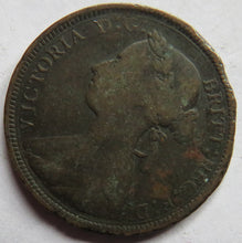 Load image into Gallery viewer, 1890 Queen Victoria 1/2d Halfpenny Coin - Great Britain
