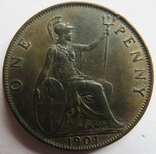 Load image into Gallery viewer, 1901 Queen Victoria One Penny Coin In Higher Grade
