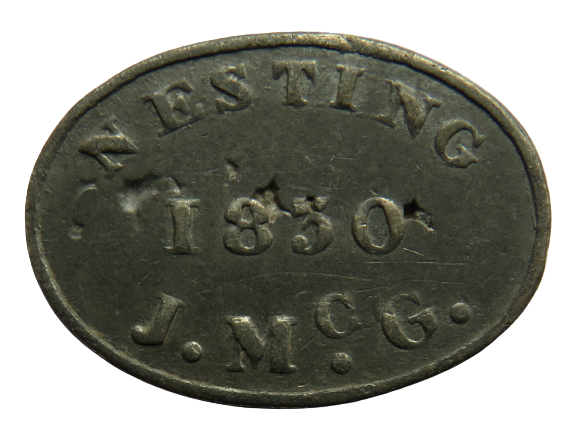 1830 Nesting J.McG Scottish Church Communion Token