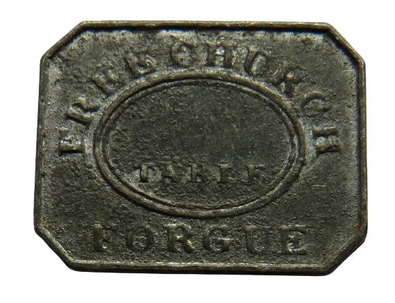 19thC Free Church Forgue Scottish Communion Token