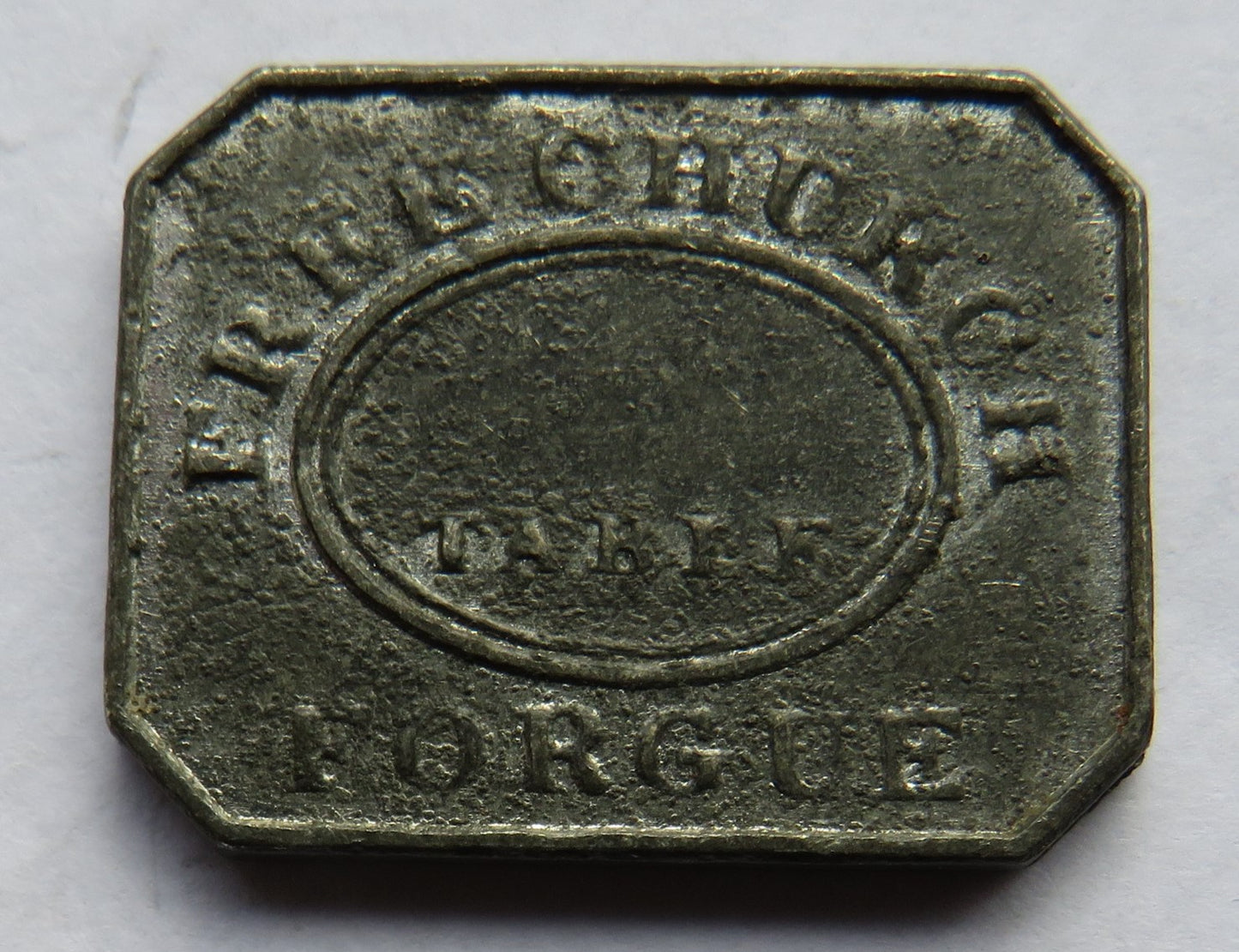19thC Free Church Forgue Scottish Communion Token