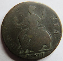 Load image into Gallery viewer, 1771 King George III Halfpenny Coin - Great Britain
