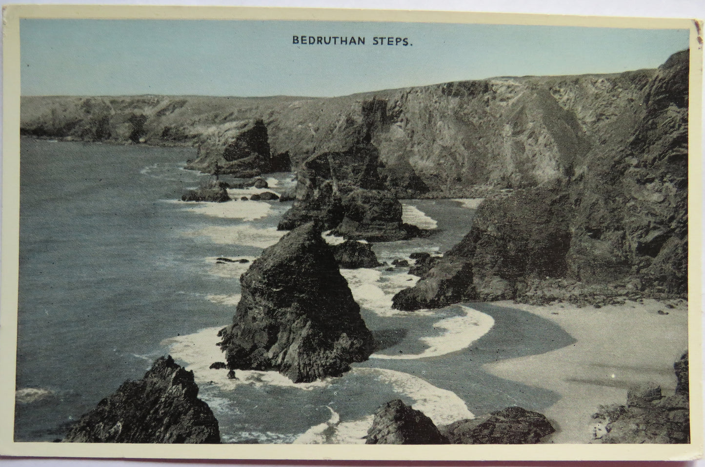 Vintage Postcard of Bedruthan Steps
