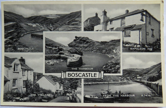 Vintage Postcard of Boscastle, Multiview Postcard