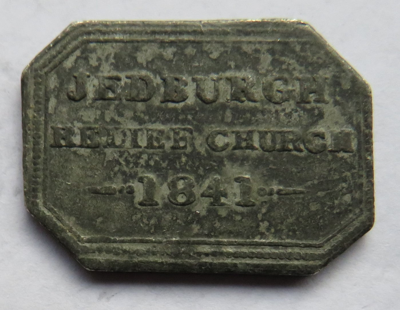1841 Jedburgh Relief Church Communion Token