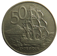 Load image into Gallery viewer, 1976 New Zealand 50 Cents Coin
