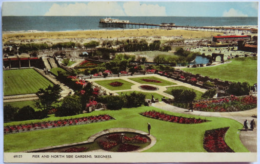 Vintage Postcard of Pier and North Side Gardens, Skegness, 1963