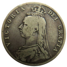 Load image into Gallery viewer, 1887 Queen Victoria Jubilee Head Silver Halfcrown Coin - Great Britain
