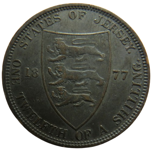 1877 Queen Victoria 1/12th of A Shilling Coin