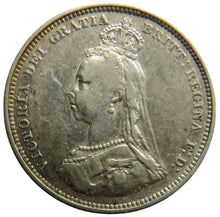 Load image into Gallery viewer, 1887 Queen Victoria Jubilee Head Silver Shilling Coin - Great Britain
