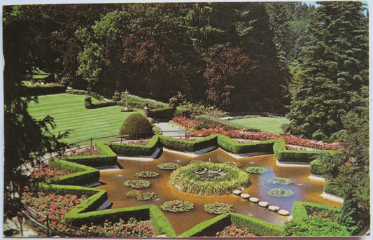 Vintage Postcard of The Butchart Gardens, Victoria B. C. Canada