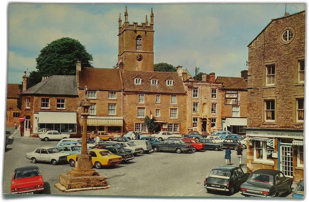 Vintage Postcard of The Square, Stow-On-The-Wold image 1