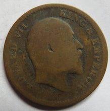 Load image into Gallery viewer, 1908 King Edward VII India 1/4 Anna Coin
